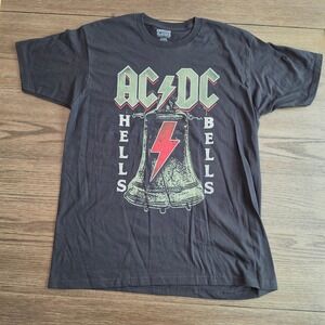 ACDC Hells Bells T-Shirt‎ Mens Large Black Licensed Band Tee
